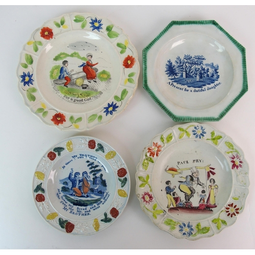 457 - A colletion of British early and mid-19th Century childrens plates