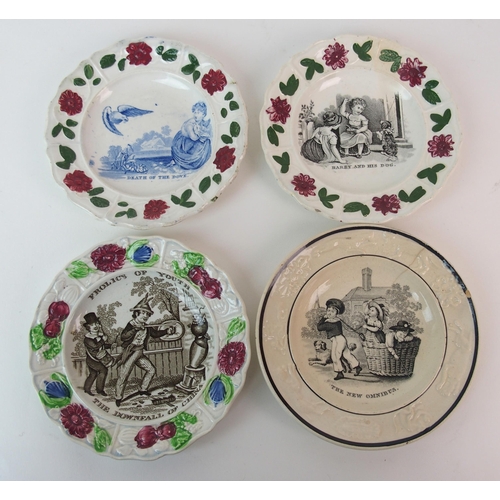 457 - A colletion of British early and mid-19th Century childrens plates