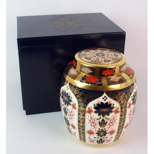 459 - A Royal Crown Derby Old Imari patter ginger jar and lid