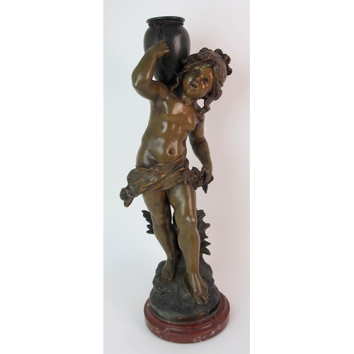 462 - A French spelter model 'La Prairie'