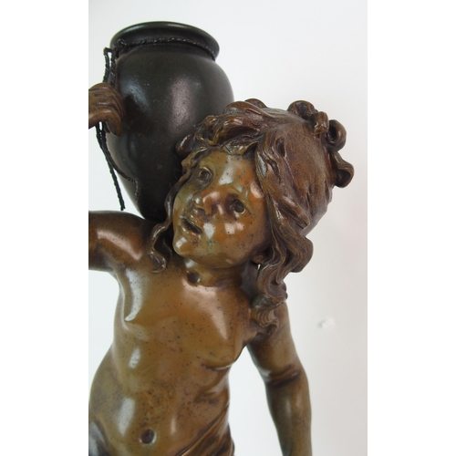 462 - A French spelter model 'La Prairie'