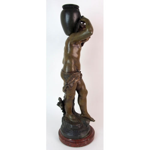 462 - A French spelter model 'La Prairie'