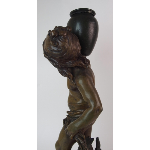 462 - A French spelter model 'La Prairie'