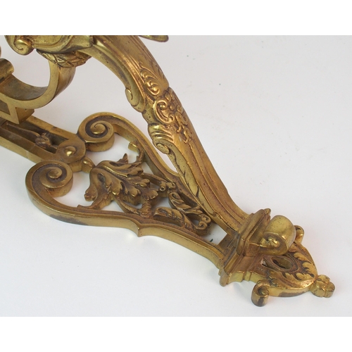 463 - A pair of brass wall sconces