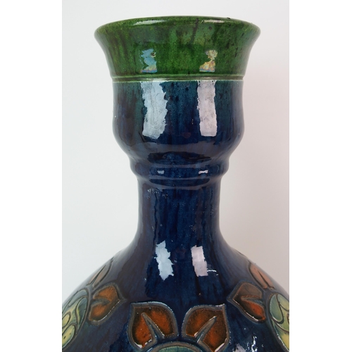 473 - A Belgian pottery vase