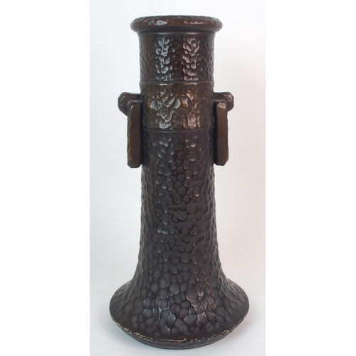 473 - A Belgian pottery vase