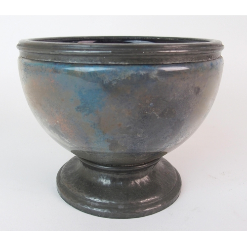 474 - A Tudric pewter and glass encased bowl