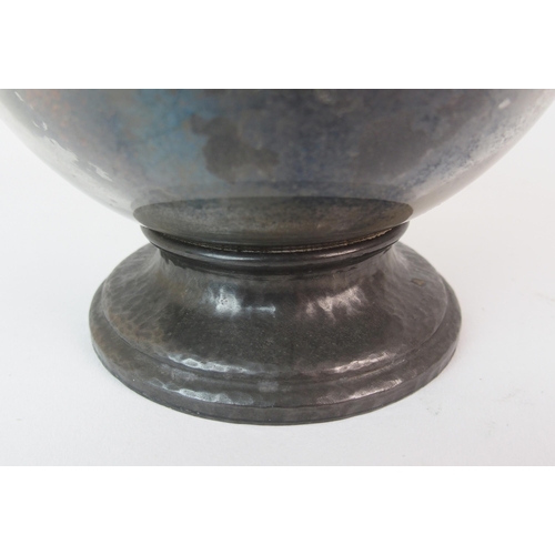 474 - A Tudric pewter and glass encased bowl