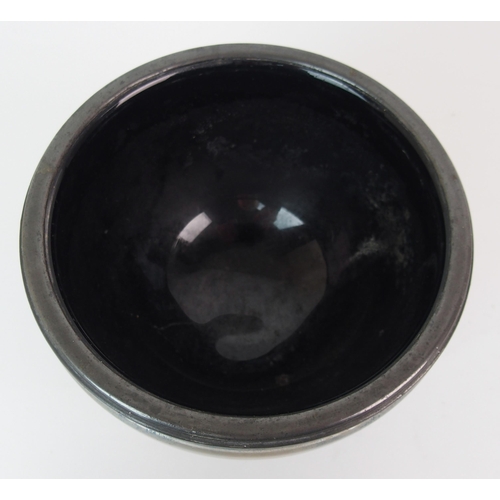 474 - A Tudric pewter and glass encased bowl