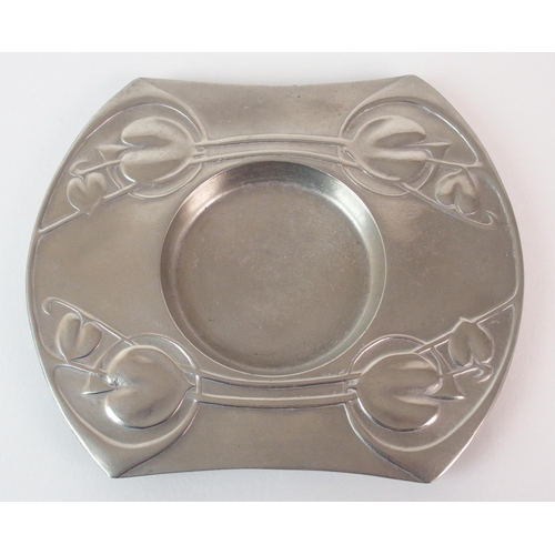 482 - Archibald Knox for Liberty & Co. Tudric Pewter butter and bon bon dishes circa 1905