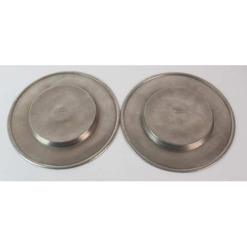 482 - Archibald Knox for Liberty & Co. Tudric Pewter butter and bon bon dishes circa 1905