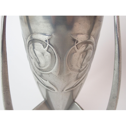 483 - Archibald Knox for Liberty & Co. Tudric Pewter pair of vases circa 1905