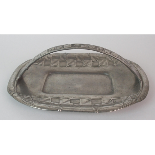 485 - Archibald Knox for Liberty & Co. Tudric Pewter tray and fruit bowl circa 1905