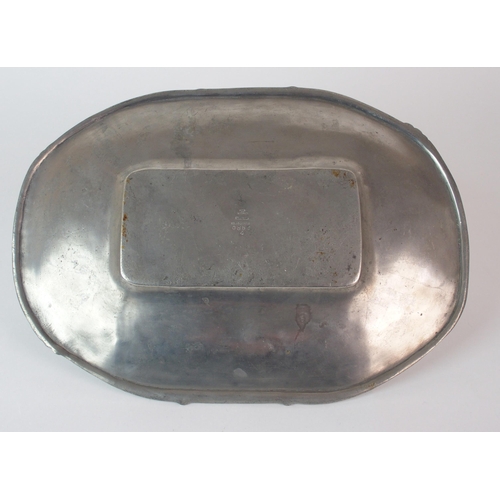 485 - Archibald Knox for Liberty & Co. Tudric Pewter tray and fruit bowl circa 1905