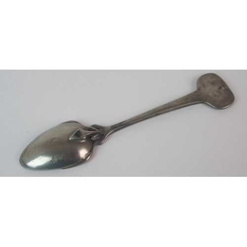 486 - Archibald Knox for Liberty & Co. Tudric Pewter butter/preserve dishes and spoon circa 1905