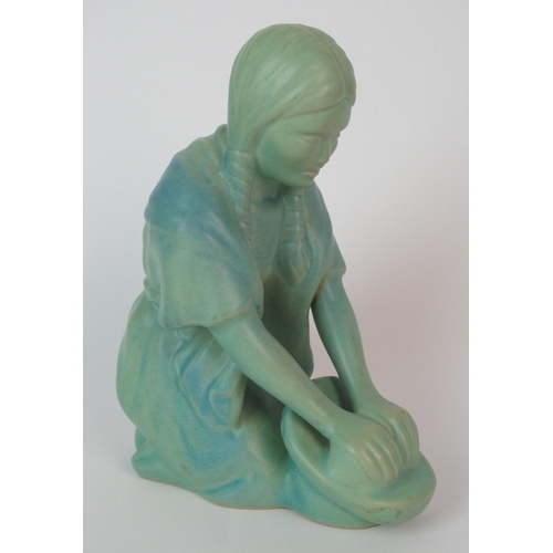 495 - A Van Briggle for Colorado Springs pottery Indian woman figure