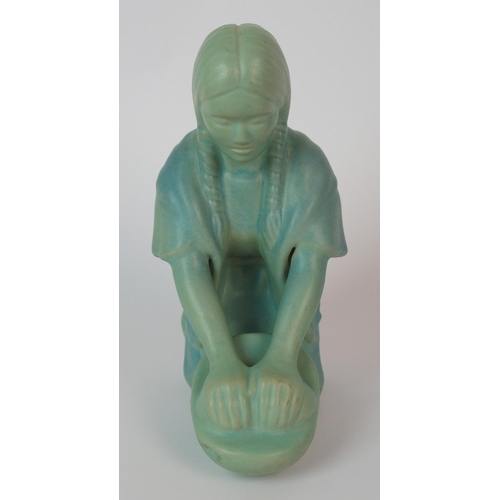 495 - A Van Briggle for Colorado Springs pottery Indian woman figure