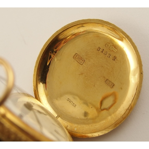 550 - An 18ct pocket watch