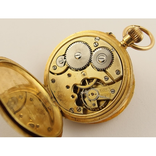 550 - An 18ct pocket watch