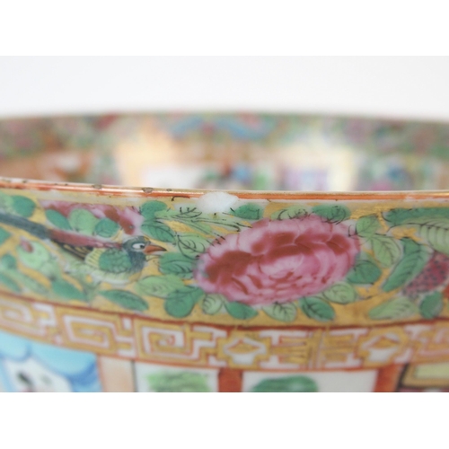 68 - A Cantonese famille rose punch bowl