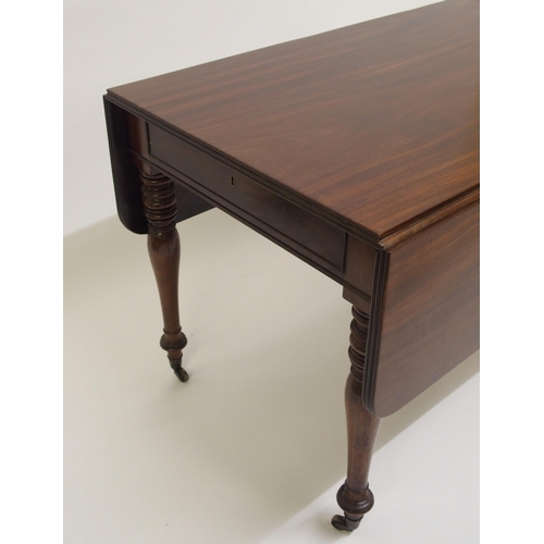 759 - A 19th Century mahogany drop leaf table