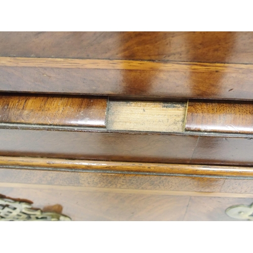 763 - A George III elm chest on chest