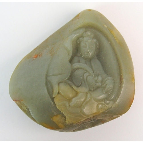 77 - A Chinese jade pebble carving