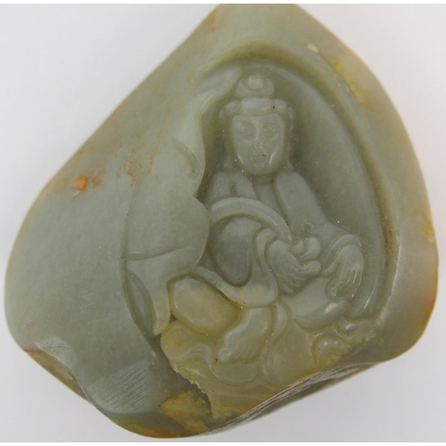 77 - A Chinese jade pebble carving