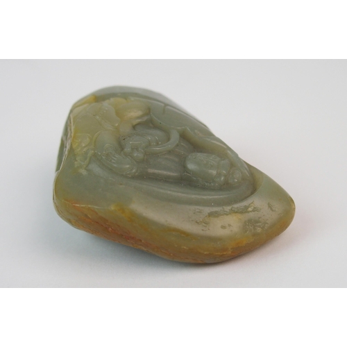 77 - A Chinese jade pebble carving