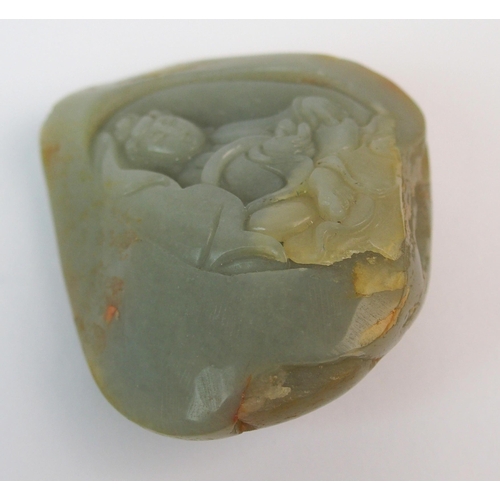 77 - A Chinese jade pebble carving