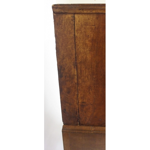 819 - A William and Mary style walnut chest on stand