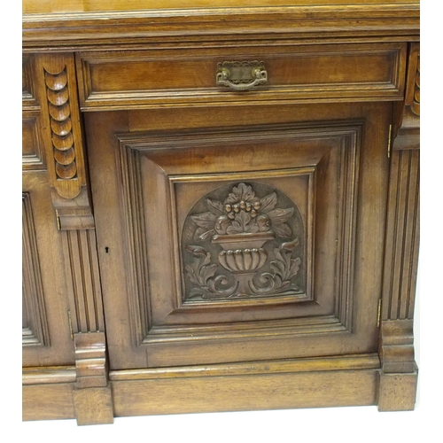 839 - A Victorian oak bookcase