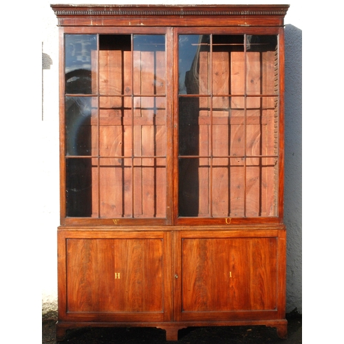 840 - A 19th Century mahogany library display bookcase