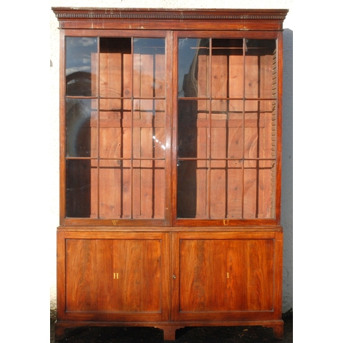 840 - A 19th Century mahogany library display bookcase