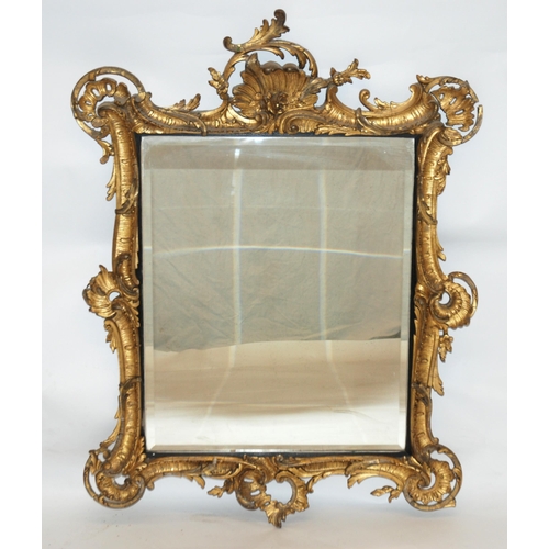 843 - A 19th Century giltwood and gesso wall mirror