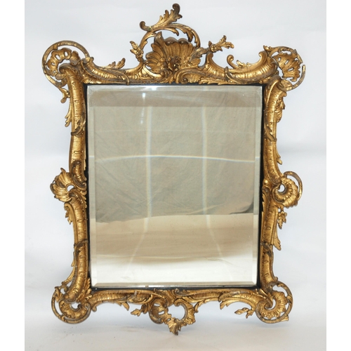 843 - A 19th Century giltwood and gesso wall mirror