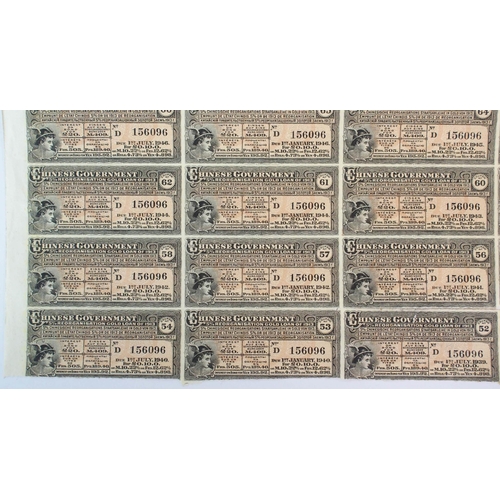 85 - Five Chinese Government gold bonds 1913