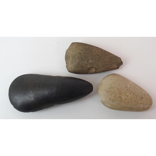 97 - A group of Neolithic stone axe heads