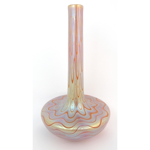 155 - A Loetz-style Austrian iridescent glass vase