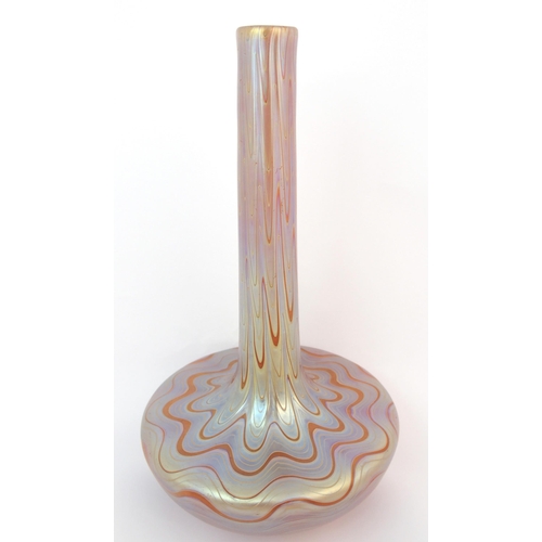 155 - A Loetz-style Austrian iridescent glass vase