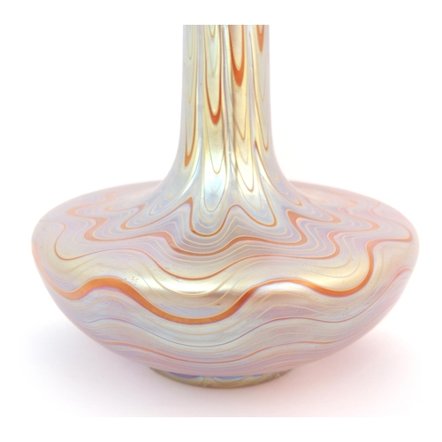 155 - A Loetz-style Austrian iridescent glass vase