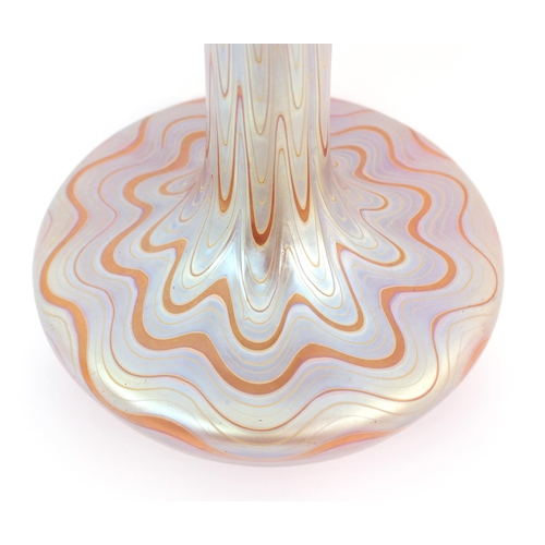 155 - A Loetz-style Austrian iridescent glass vase