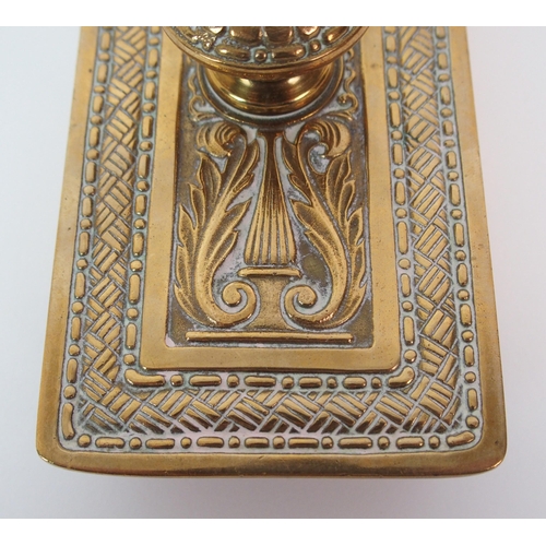 168 - A rare Tiffany Studios gilt bronze Spanish pattern rocking blotter