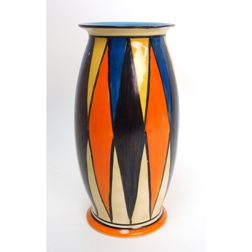 171 - A Clarice Cliff Bizarre Geometric pattern vase