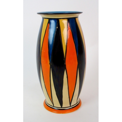 171 - A Clarice Cliff Bizarre Geometric pattern vase