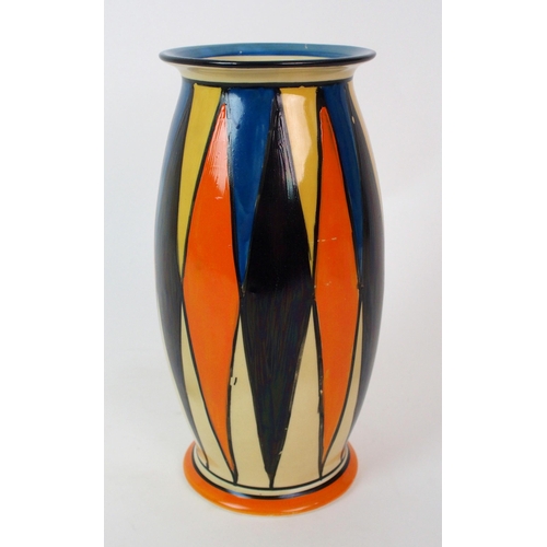 171 - A Clarice Cliff Bizarre Geometric pattern vase