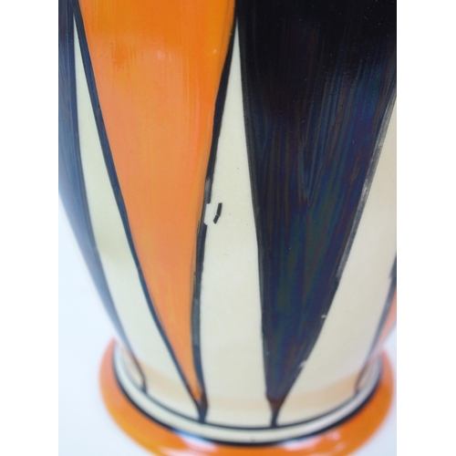 171 - A Clarice Cliff Bizarre Geometric pattern vase