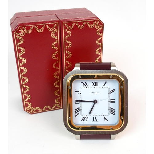 201 - A Cartier travel desk clock