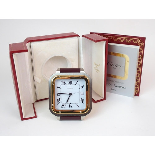 201 - A Cartier travel desk clock