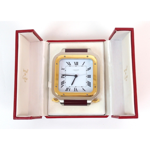 201 - A Cartier travel desk clock